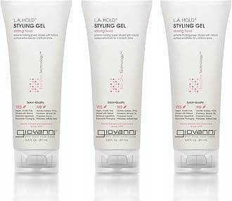 La Hold Styling Gel - Hair Gel For Men & Women, Strong Hold Hair Gel In Bulk For Curly, Straight & Wavy Hair, Control Super Hold Slick Gel - 6.8 Fl Oz (Pack Of 3)