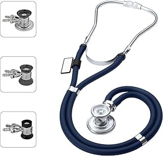 MDF InstrumentsSprague Rappaport Dual Head Stethoscope with Adult, Pediatric, and Infant Convertible chestpiece - (MDF767) (Navy Blue (Abyss)