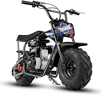 Oryxearth 105cc 4-Stroke Dirt Off Road Trail, 28mph, Gas Powered Mini Bike with Automatic Transmission and Pull Start for Adult and Teens, Weight Support 185 LBS