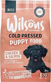 Cold Pressed Dog Food - Premium Complete Dry Meal with Natural, Hypoallergenic, Grain Free Ingredients, Suitable for Puppies 2 Months + (Puppy) (2kg)