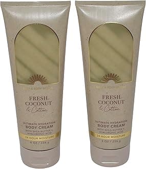 Bath & Body WorksUltimate Hydration Body Cream Pack of 2 (Fresh Coconut Cotton)