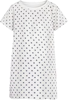 Linteum Textile Supply Hospital Patient Gowns Cotton Blended Unisex Comfortable & Durable with Back Ties Fits Up to 2XL