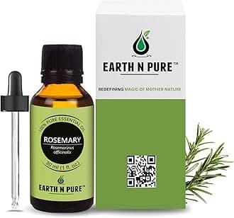Rosemary Essential Oil for Hair Growth, Natural & Therapeutic Grade with Glass Dropper- 30 ML