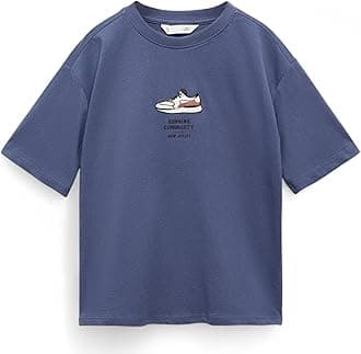 Alan Jones ClothingBoys Oversized Cotton Printed T-Shirt | Round Neck, Short Sleeves, Casual Wear