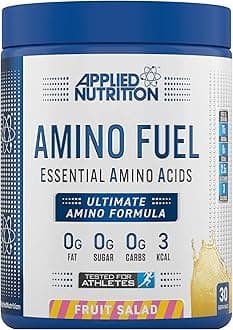 AN Health & Fitness Amino Fuel - Essential Amino Acid (EAA) Powder Supplement Maximize Muscle Growth, 11g of Aminos Per Serving with BCAA’s (Fruit Salad, 390g)