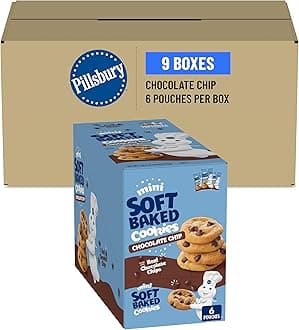 Mini Soft Baked Chocolate Chip Cookies, 3 Oz, 6 Count (Pack of 9)