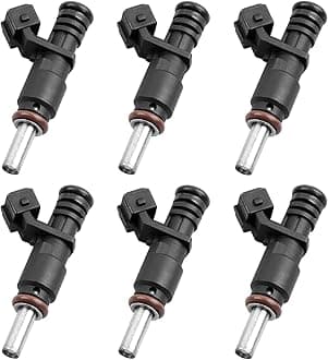 Gledewen 6Pcs 6 Holes Fuel Injector, Compatible with 2006-2012 BMW 328i 330i 530i 128i X3 X5 Z4 525i 528i 325xi 3.0L Engine, Replace# 7531634 13537531634