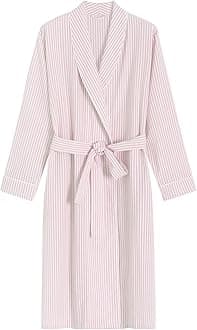 LatuzaWomen's Seersucker Robe Cotton Bathrobe with Pockets