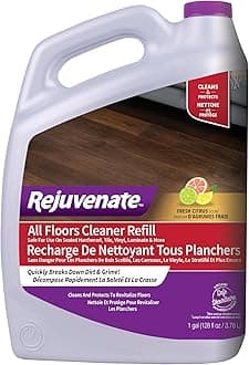Rejuvenate All Floors Cleaner Refill, Breaks Down Dirt and Grime, Cleans and Protects Floors Throughout Your Home, Including Sealed Hardwood, Tile, Vinyl, Laminate and More, 1 Gallon