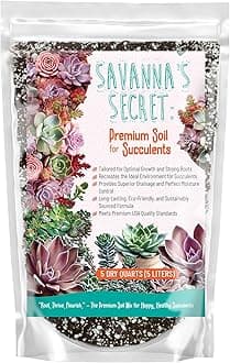 Premium Organic Succulent Potting Mix – Well-Draining Indoor Plant Soil – Safe, Eco-Friendly, UV-Treated – Perfect for Succulents, Aloe, and Cacti – Handcrafted in The USA (2 Quarts)