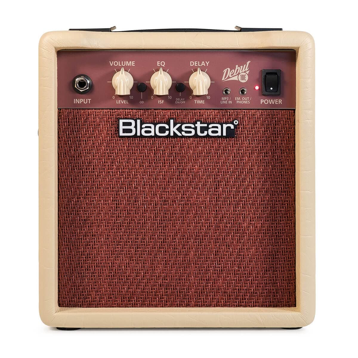 Blackstar Debut 10E Beginners Practice Electric Guitar Amplifier Combo With Delay Effect 10 Watt Headphone Input/Line In MP3 Playback