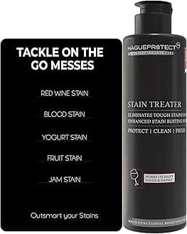 Powerful Stain Treater- Sneaker Cleaning Solution & All-in-One Stain Treater – Fast-Acting Stain Remover Spray for Food, Grease, Coffee, Wine For Instant Cleaning | Shoe Cleaning Travel Kit