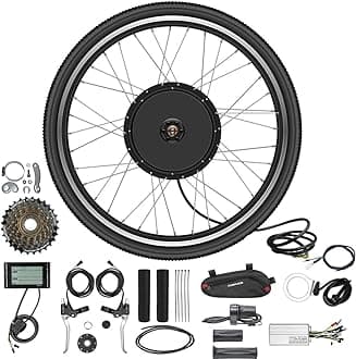 48V 1000W Rear wheel Electric Bikes Conversion Kit Hub Motor, Electric Bicycle Motor,E-bike Cycling Hub with Controller, Bike Bicycle Conversion Tool Kit 7-speed Cassette,SW900 Screen
