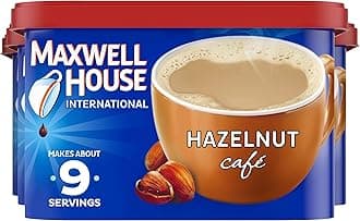Maxwell House International Cafe Hazelnut Instant Coffee (9 oz Canisters, Pack of 4)