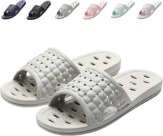 Shower Shoes Quick Dry Non-Slip Bathroom Slippers for Men Women Dorm Home Slides