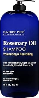 Rosemary Oil Shampoo for Hair Growth - Volumizing & Nourishing Shampoo - with Vitamin E & Argan Oil - Sulfate Free, for Men & Women - 16 fl oz