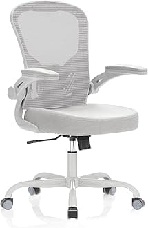 Office Chair, Ergonomic Desk Chairs 330LBS Capacity High Back Mesh Computer Chair with Flip-up Armrests, Comfy Work Chair with Adjustable Lumbar Support