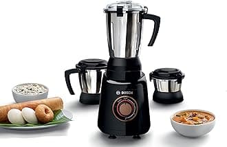 Bosch TrueMixx Bold 600 Water Grinder Mixer with 3 Jars (Indian Plug)
