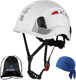 UM ULTRAMAXX Safety Helmet Hard Hat, ANSI Z89.1 Approved Lightweight Vented Work Helmet, 6-Point Adjustable Ratchet Suspension Hardhat Ideal for Industrial and Construction