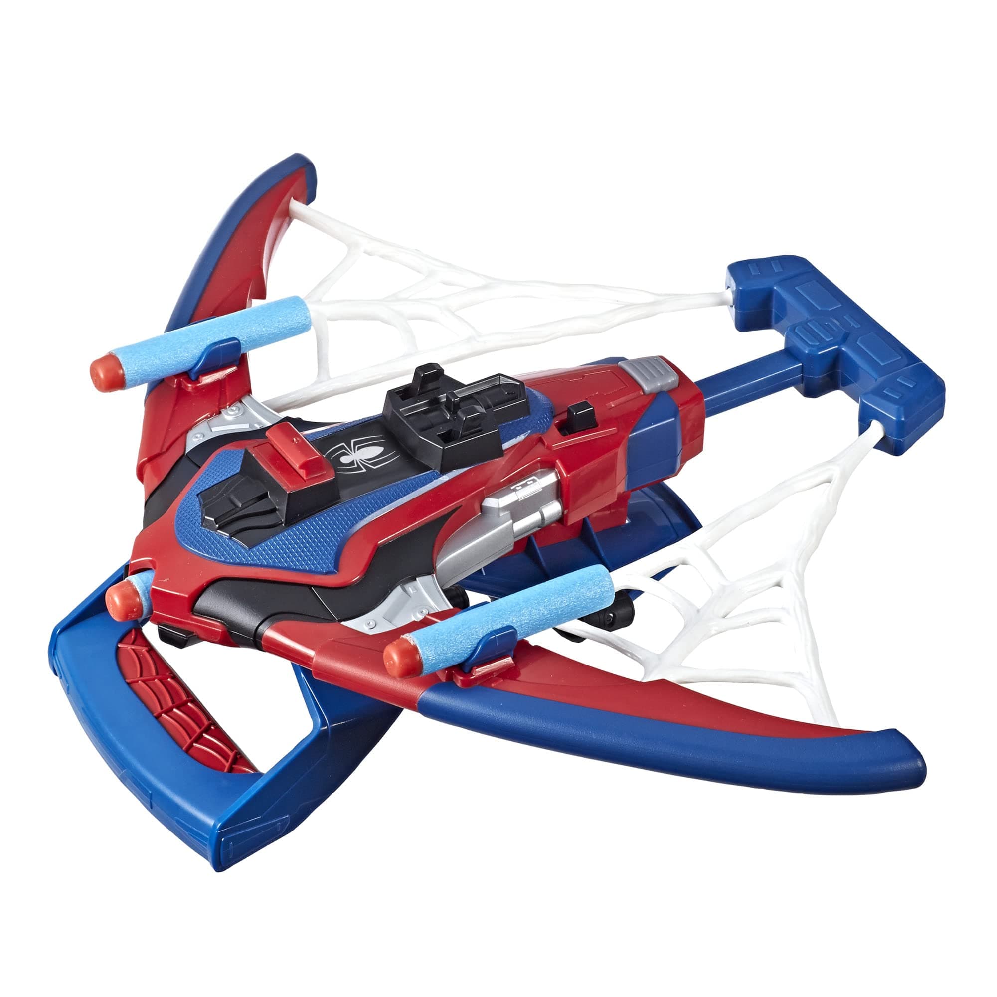 Spider-Man Web Shots Spiderbolt NERF Powered Blaster Toy, Fires Darts, 3 Darts, Kids 5+ Years (Amazon Exclusive)