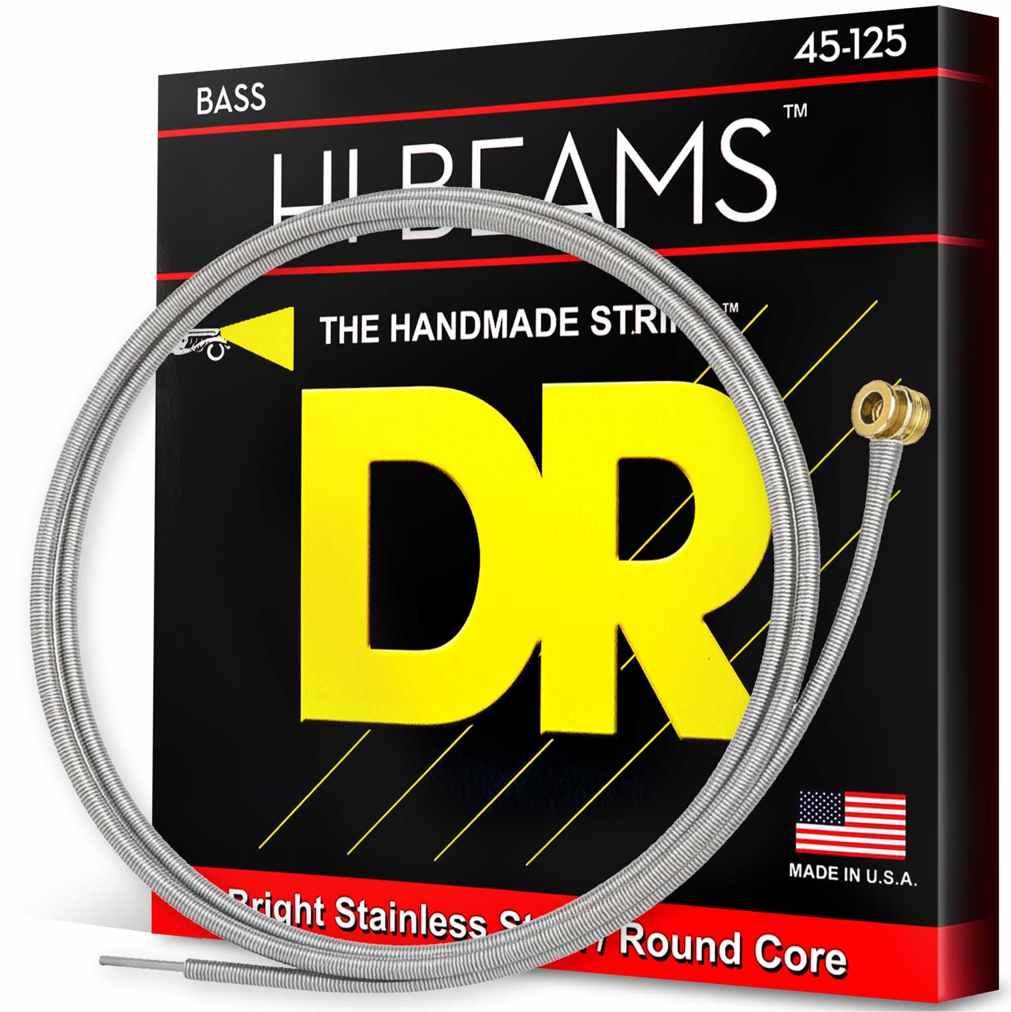 DR Strings MR5-45 Hi-Beam Stainless Steel Medium 5-String Bass Strings