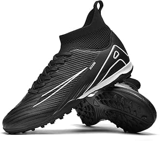 Soccer Cleats for Mens Womens Turf Soccer Shoes Indoor Unisex Football Boots AG FG TF Wide Training Sneaker Outdoor