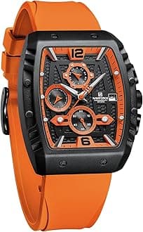 NAVIFORCE Men's Quartz Watch with Automatic Date and Week Display, Analogue Wristwatch