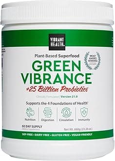 - Green Vibrance, Vegan Superfood Powder, Boost Energy, 60 Servings