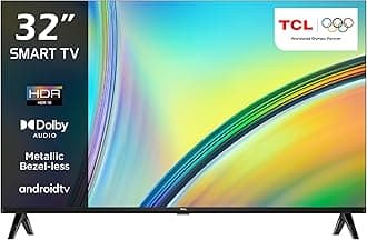 32 Inch LED HDR Full Frameless Smart TV, Android TV, Google Assistant, Dolby Audio Sound, Netflix, Youtube, Google Play Store, 32S5400AF - (2024 Model)