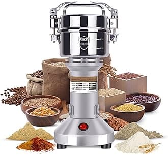 Goldtouch - High speed electric bean grinder made of stainless steel for private and commercial use, ideal for dried wheat, corn, pepper, coffee, beans and