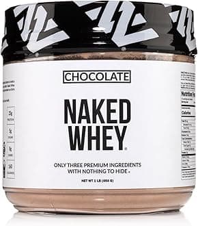 Chocolate Whey 1LB - All Natural Grass Fed Whey Protein Powder, Organic Cacao, and Coconut Sugar - NSF Certified, No GMO, No Soy, and Gluten Free, Aid Growth and Recovery - 12 Servings