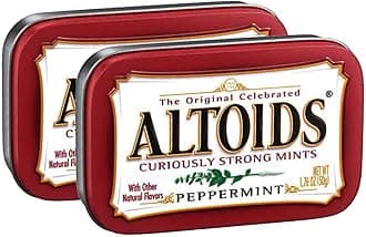 Altoids Curiously Strong Mints Peppermint Pack of 2 Pouch, 2 x 50 g