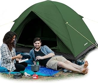 Tent, 2-4 Man Tents for Camping, 4 Seasons Waterproof & Windproof Dome Tent, Ultralight, Easy Setup for Outdoor, Backpacking, Hiking, Camping, Garden