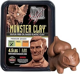 Monster Clay Premium Grade Modeling Clay - Soft - (4.5lb) (MCP-5S)