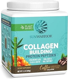 Vegan Collagen Protein Powder for Women Silica Plant Based Collagen Powder Coffee Flavor with Vegan Hair Skin and Nails Vitamins Non-GMO No Added Sugar Soy Dairy & Gluten Free (Coffee, 20 Servings)