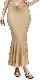 MehrangStretchable Saree Shapewear Petticoat for Women, Cotton Blended,Petticoat,Skirts for Women,Shape Wear Dress for Saree