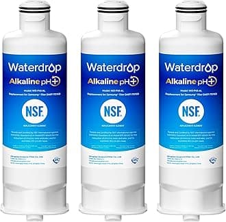 Waterdrop Alkaline DA97-17376B Water Filter, Enhances pH, Replacement for HAF-QIN/EXP, DA97-08006C, RF28R7201SR, RF28R7351SG, WD-F45-AL, 3 Filters