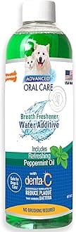 Advanced Oral Care Pet Dental Water Additive, Liquid Tartar Remover & Breath Freshener for Dogs, Dog Teeth-Cleaning, Peppermint Flavor, 16 oz.