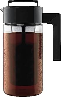 Takeya Patented Deluxe Cold Brew Coffee Maker, 1 qt, Black