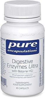 – Pure Encapsulations Digestive Enzymes Ultra with Betaine HCl - Vegetarian Digestive Enzymes - Lactose, Protein & Fat Digestion - 30 Capsules