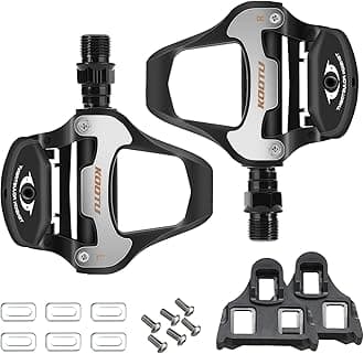 KOOTU KEO Bike Pedals 9/16" Universal Road Bike Pedals Bicycle Platform Pedals Clipless Pedals Suitable for Road Bike Spin Bike MTB Indoor Bike