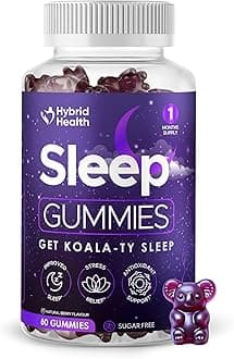 Sugar Free Sleep Gummies x 60 | Maximum Strength | with Ashwagandha, Magnesium, Chamomile Extract | Natural Berry Flavoured | Get Koala-Ty Sleep