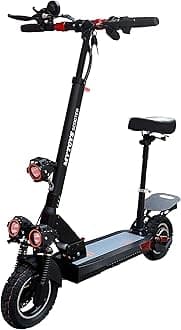 Mytoys MT908 Power Full Motor 750W Electric Scooter 2023 Upgraded Version 55KM/hr Speed 48V 15AH Off-road Tires, Removeable Comfortable Seat Front Triple LED Lights