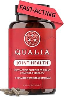 - Qualia Joint Health 9 Advanced Joint Health nutrients: denatured Collagen, boswellia, tumeric, Boron, Ginger, L-carnitine. Cartilage Health, Tendon Strength, Healthy Joint Aging (1 Month Supply)