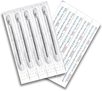 BodyJ4You 10PC Piercing Needles Surgical Steel 16G 18G Ear Nose Belly Tongue Nipple Eyebrow Labret