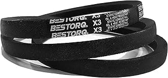 BESTORQ 8V1000 Rubber V-Belt, Wrapped, Black, 100" Length x 1" Width x 0.96" Height, Pack of 5