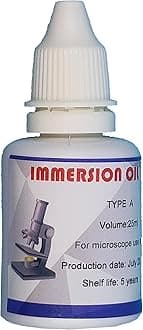 Microscope Immersion Oil, 3/4 oz (25ML), Type A, Microscope Specific, Easy to Remove