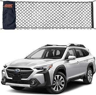 Envelope Cargo Net for Subaru Outback - Fits 2015-Current - Upgraded 5mm Bungee - Integrated Storage Bag - Heavy Duty Hooks - Designed in USA