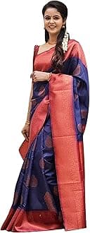 Shiv Textiles Women's Banarasi Silk Saree