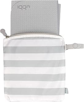 On-the-Go Changing Mat with Carrying Case, Soft and Comfortable Nappy Bag Accessory Must Have for Newborns, Easy to Clean, Portable Changing Pad, Grey